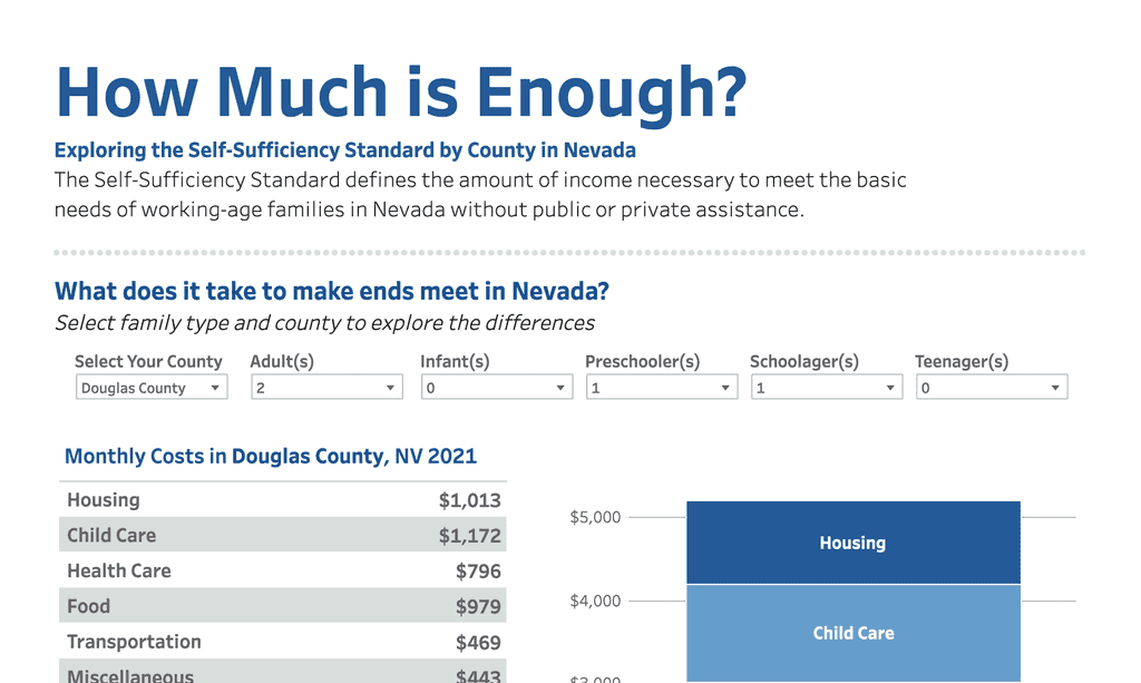 Nevada Self-Sufficiency Data